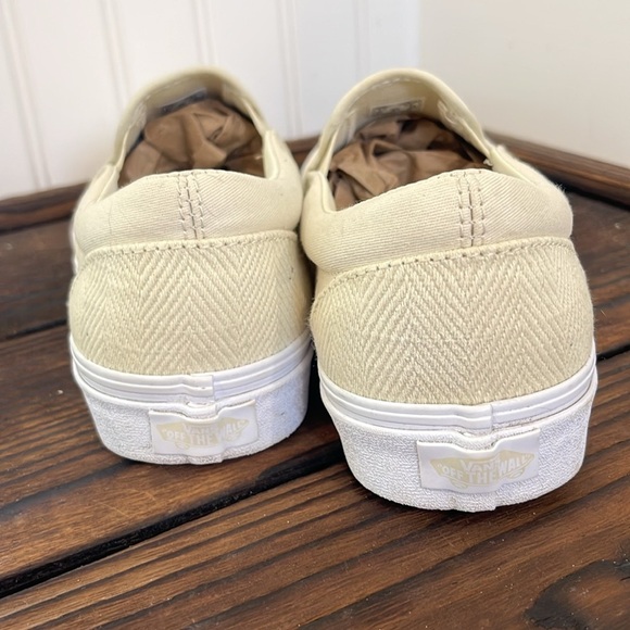 Vans Cream Slip-On Sneakers - Picture 3 of 6